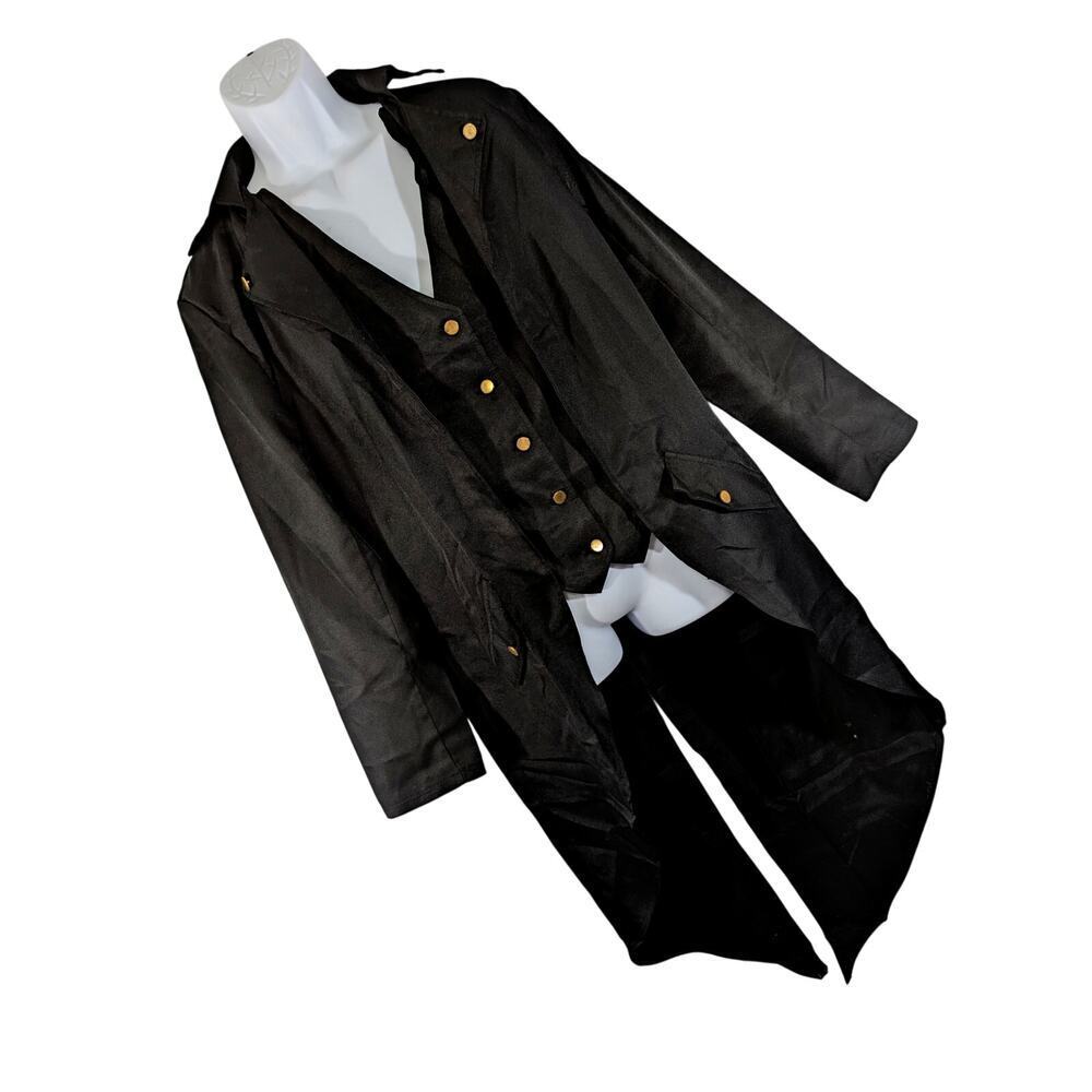 NWT! IWEMEK! COSTUME- BLACK FORMAL JACKET/VEST TUXEDO JACKET WITH TAILS! SZ M - Picture 10 of 10
